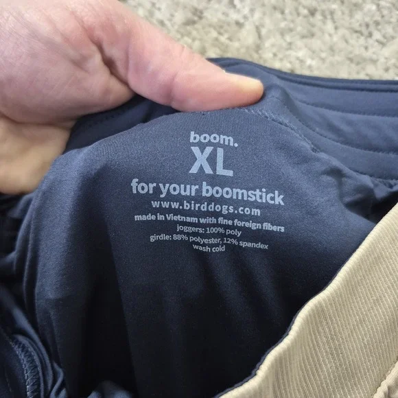 Birddogs Boom For Your Boomstick Mens XL Jogger Pants Lined Athleisure Golf City